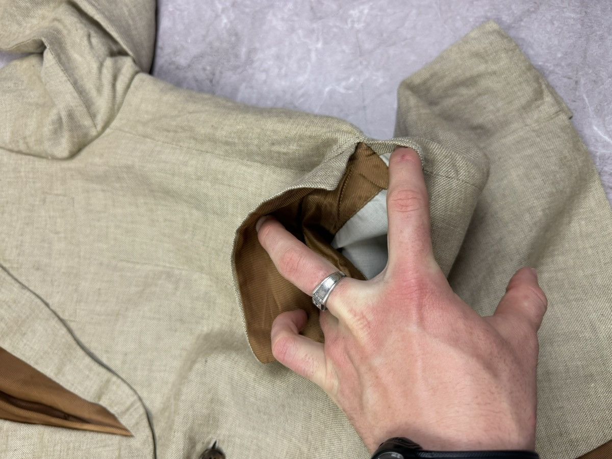 Barbour Luxury Barbour 100% Linen Blazer Jacket Size 58 Size 48R - 4 Thumbnail
