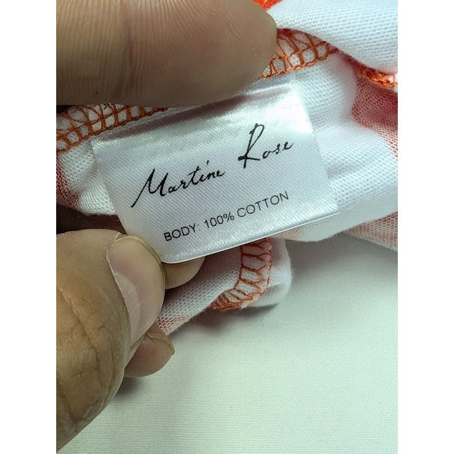 Martine Rose o1rshd1 Oversized Stripe Tee in Orange/White Size US M / EU 48-50 / 2 - 15 Thumbnail