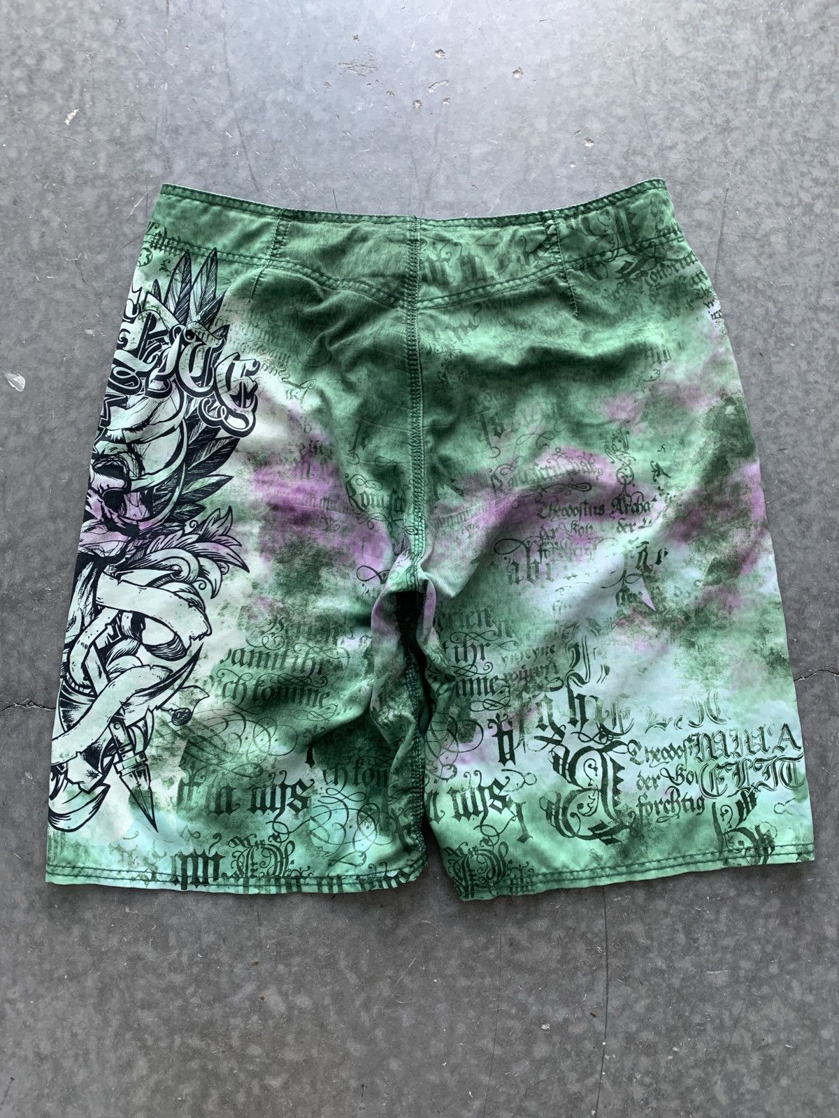 Vintage Crazy Cyber Y2K MMA Elite Swim Trunks Size US 38 / EU 54 - 9 Thumbnail