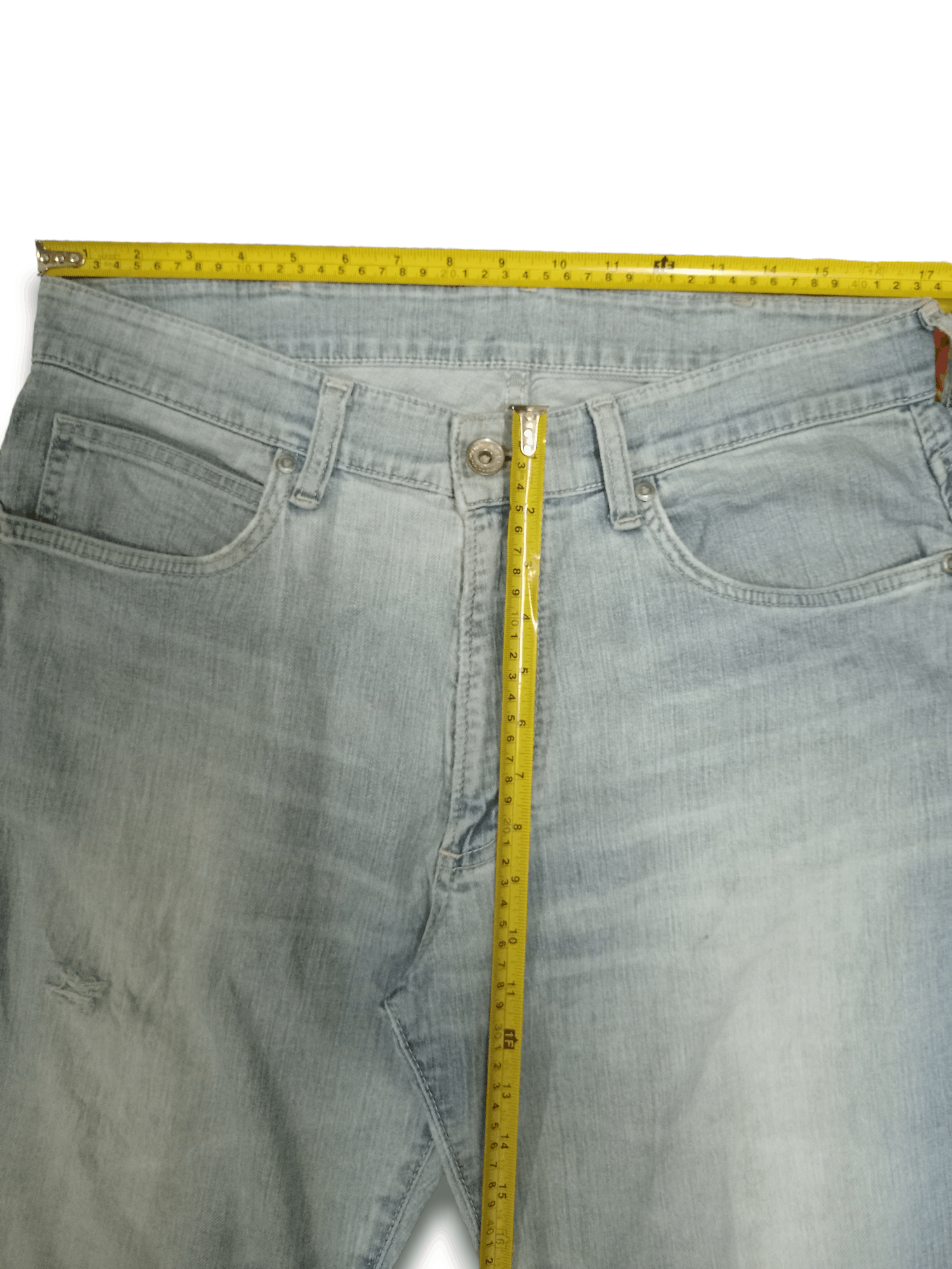 Wrangler SALES 🔥 Vintage Wrangler Light Wash Rip Baggy Denim Pants Size US 34 / EU 50 - 9 Thumbnail
