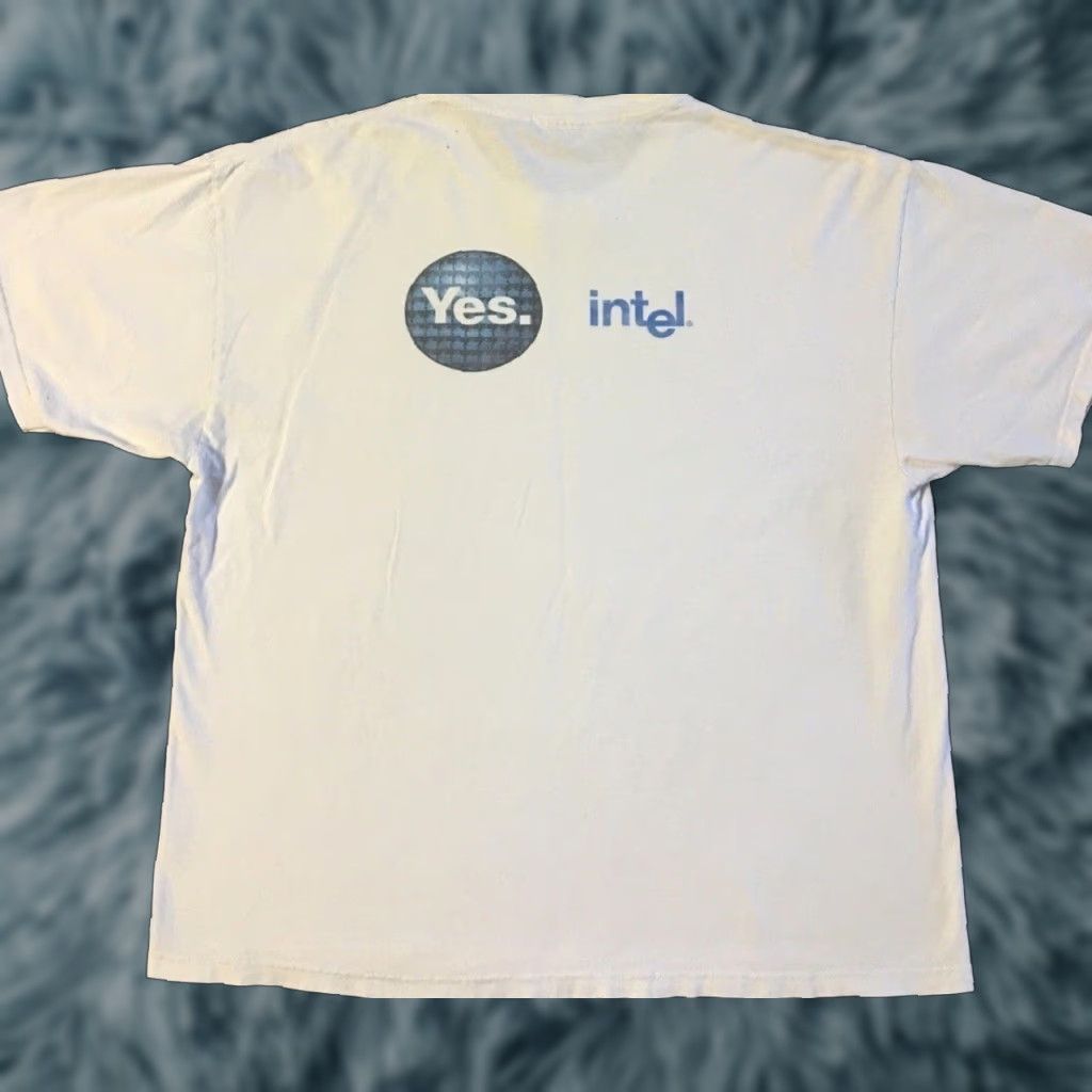 Apple Vtg Intel Faded Distress Software Promo Shirt L XL Internet Apple Grunge 90s Y2K Size US L / EU 52-54 / 3 - 1 Thumbnail