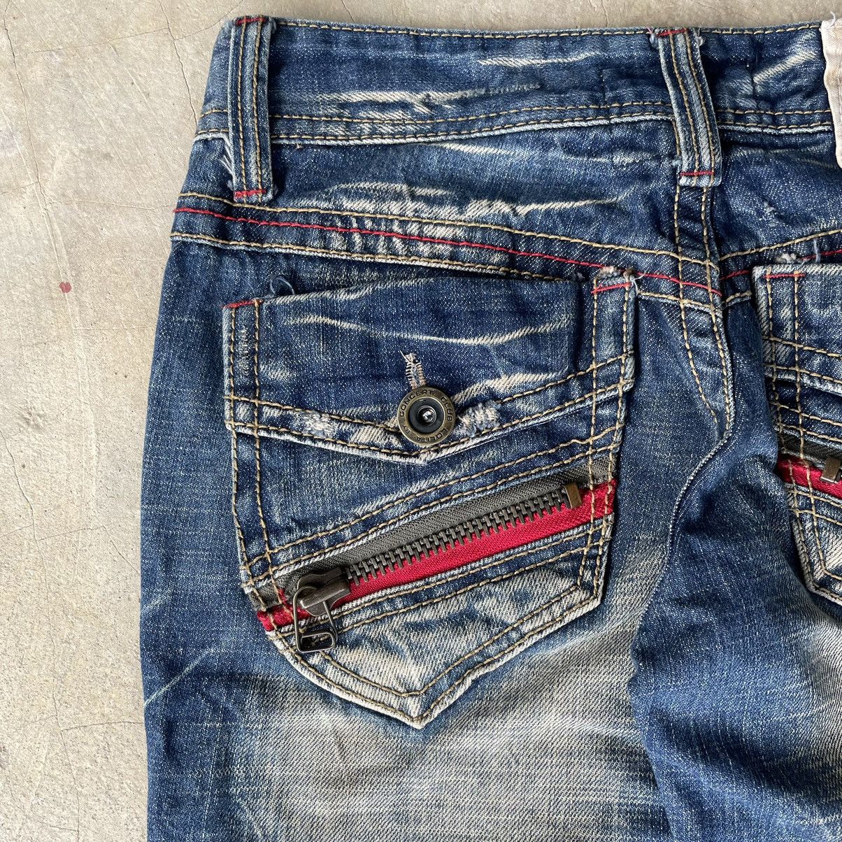 Hysteric Glamour 🇯🇵 LOLITA Flare Bootcut Mudwash Distressed Exotic Denim Jeans Size 29" - 22 Thumbnail