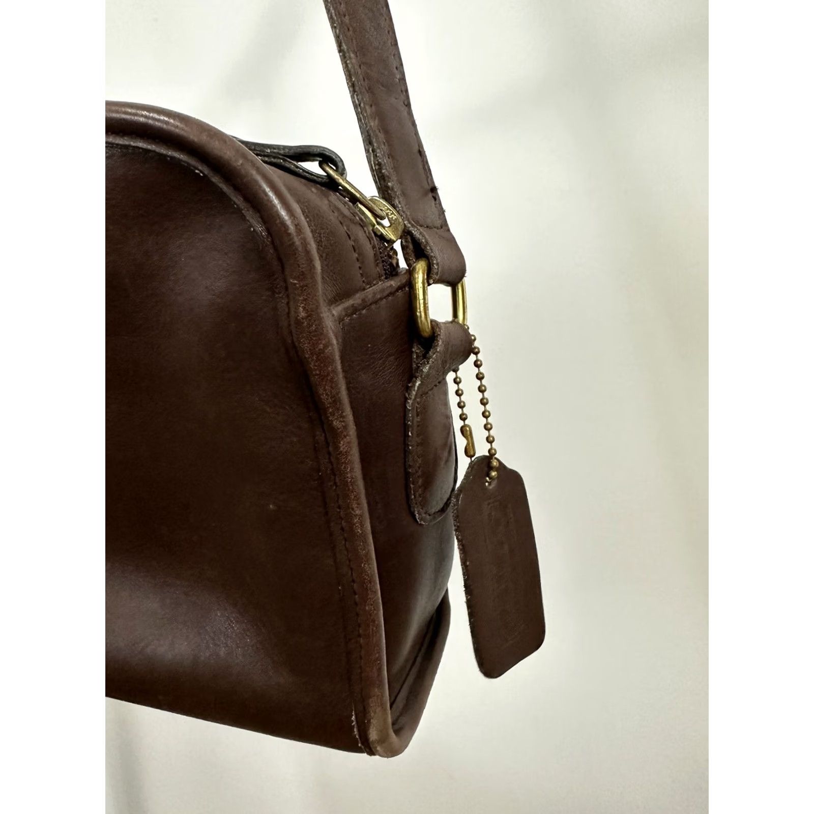 Coach VINTAGE Coach Metropolis Zip Crossbody Bag 9087 Leather Mahogany Costa Rica 1998 Womens Medium Adjustable Strap Size ONE SIZE - 3 Thumbnail