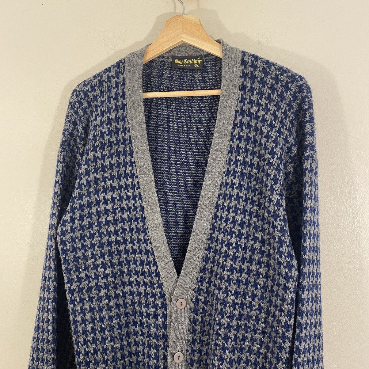 Vintage Vintage 60s Wool Knit Cardigan Sweater USA Made Grunge Size US M / EU 48-50 / 2 - 2 Thumbnail