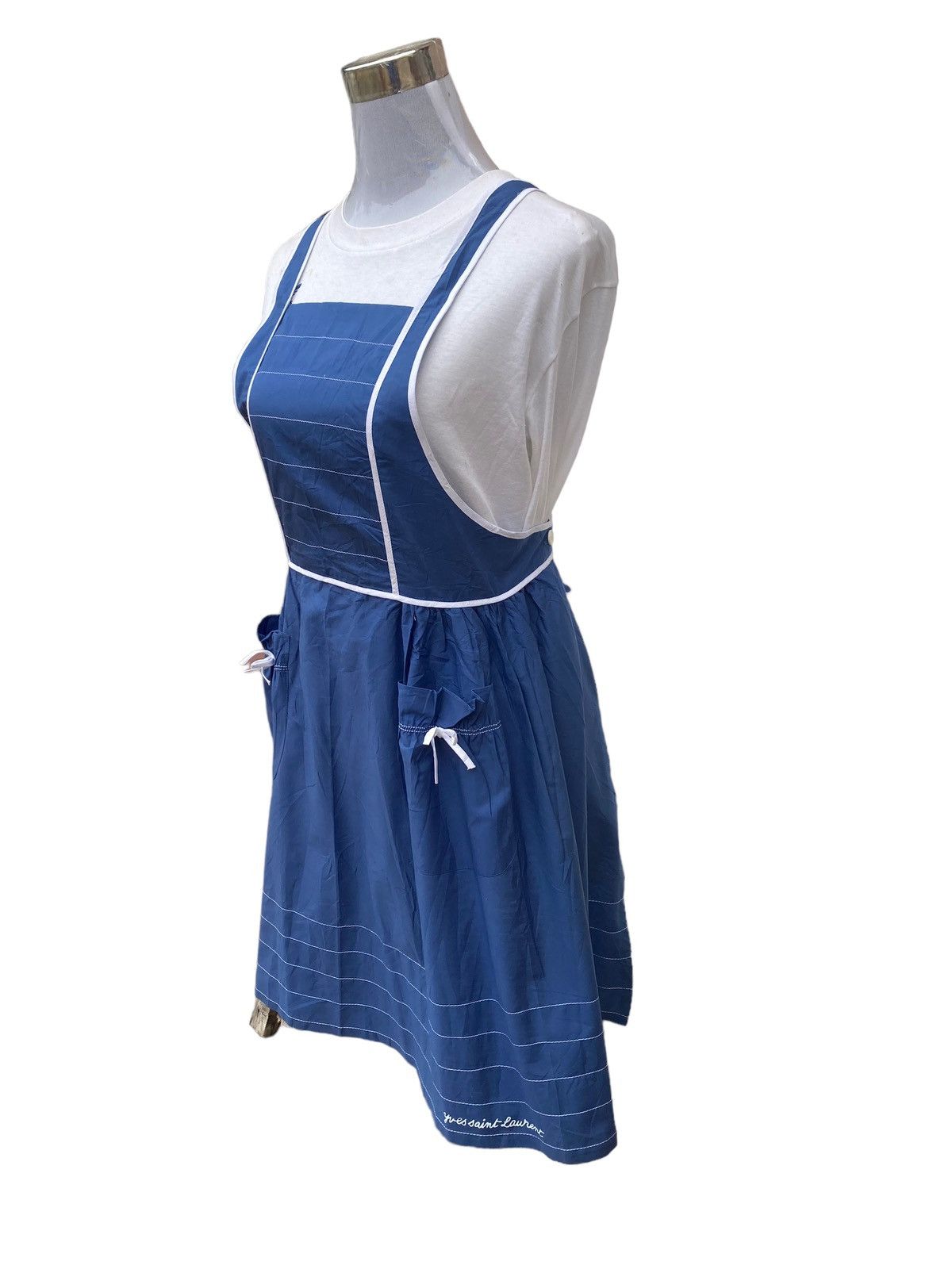 Saint Laurent Paris VINTAGE YVES SAINT LAURENT SPELLOUT APRON Size ONE SIZE - 2 Thumbnail