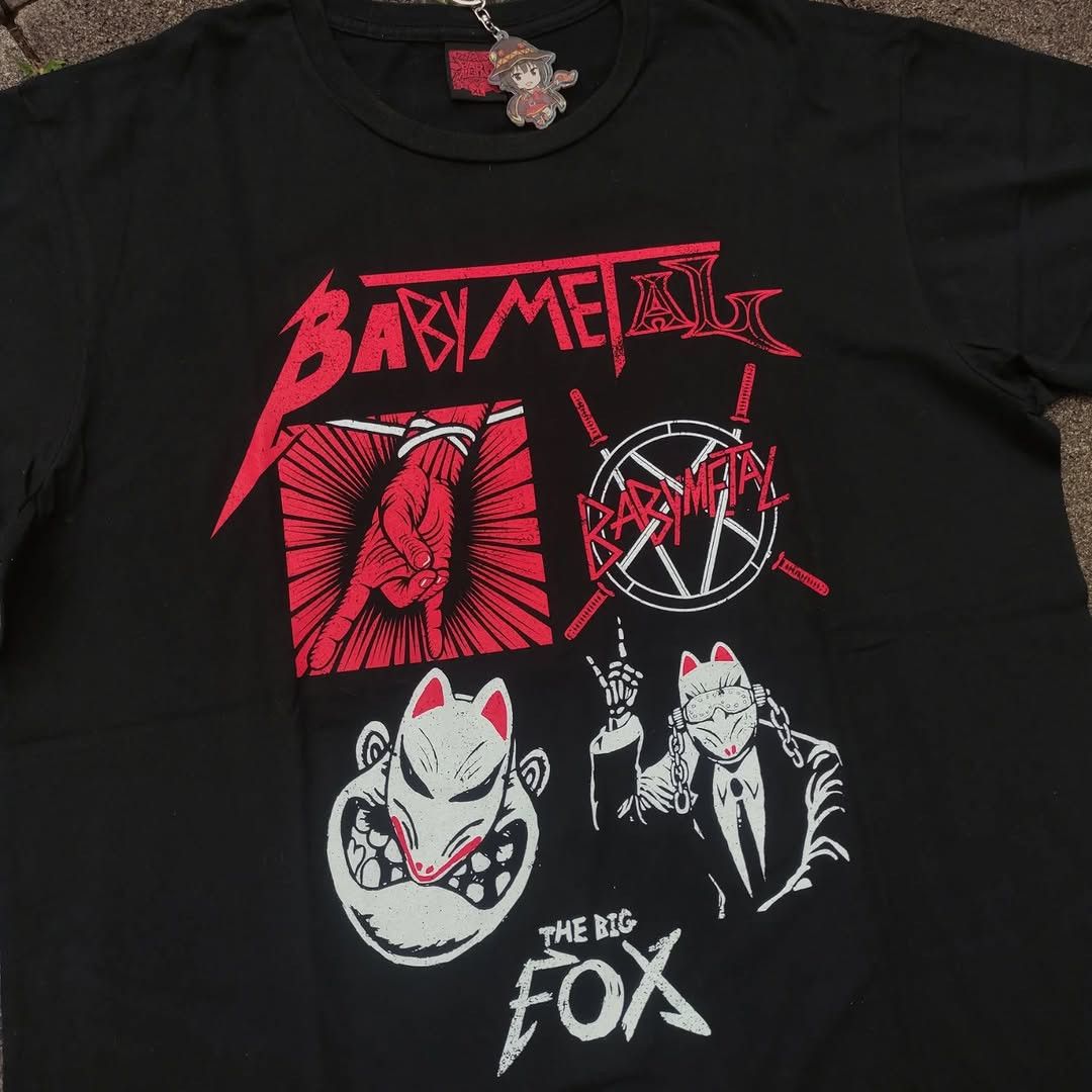 Band Tees BABYMETAL THE BIG FOX 2014 Tee Size US XL / EU 56 / 4 - 2 Thumbnail