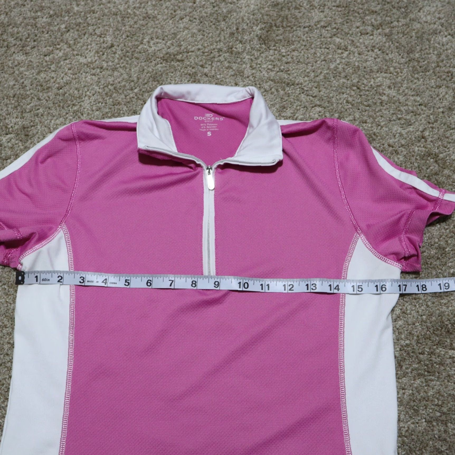 Dockers DOCKERS Jacket Polo Style 1/4 Zip Pull over Women's Size S Multicolor All Seasons Shirt Womens Dockers Jacket Size S / US 4 / IT 40 - 4 Thumbnail