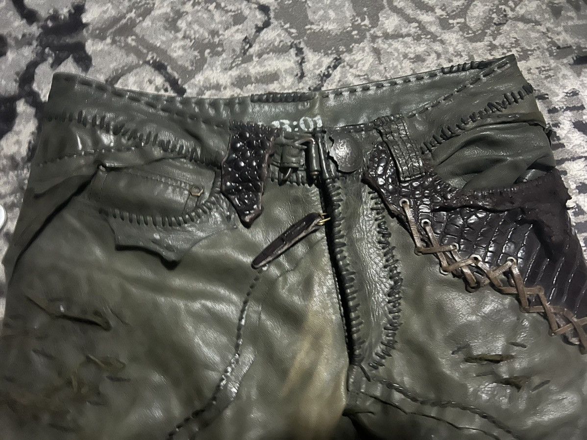 14th Addiction 14th addiction leather crocodile pants Size US 31 - 11 Thumbnail