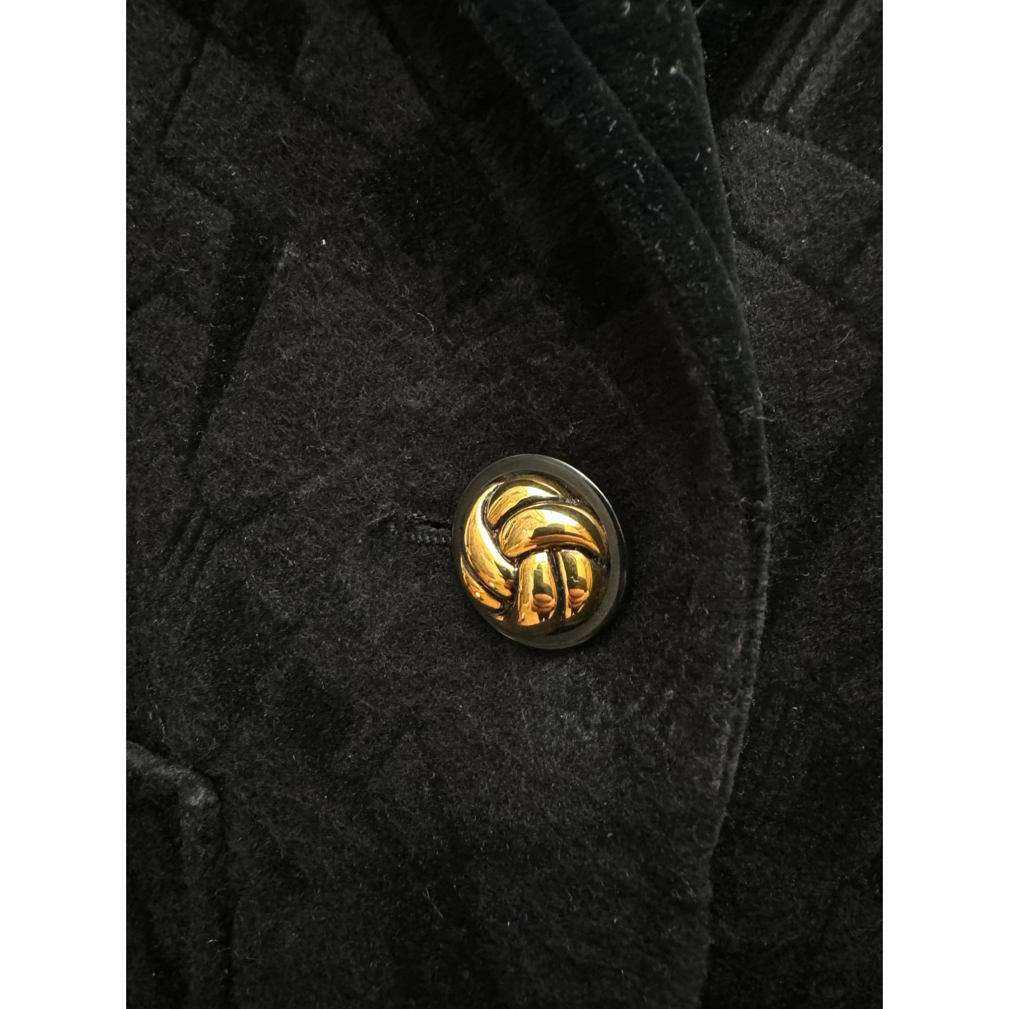Yves Saint Laurent Vintage Black Textured Jacket Size L / US 10 / IT 46 - 6 Thumbnail