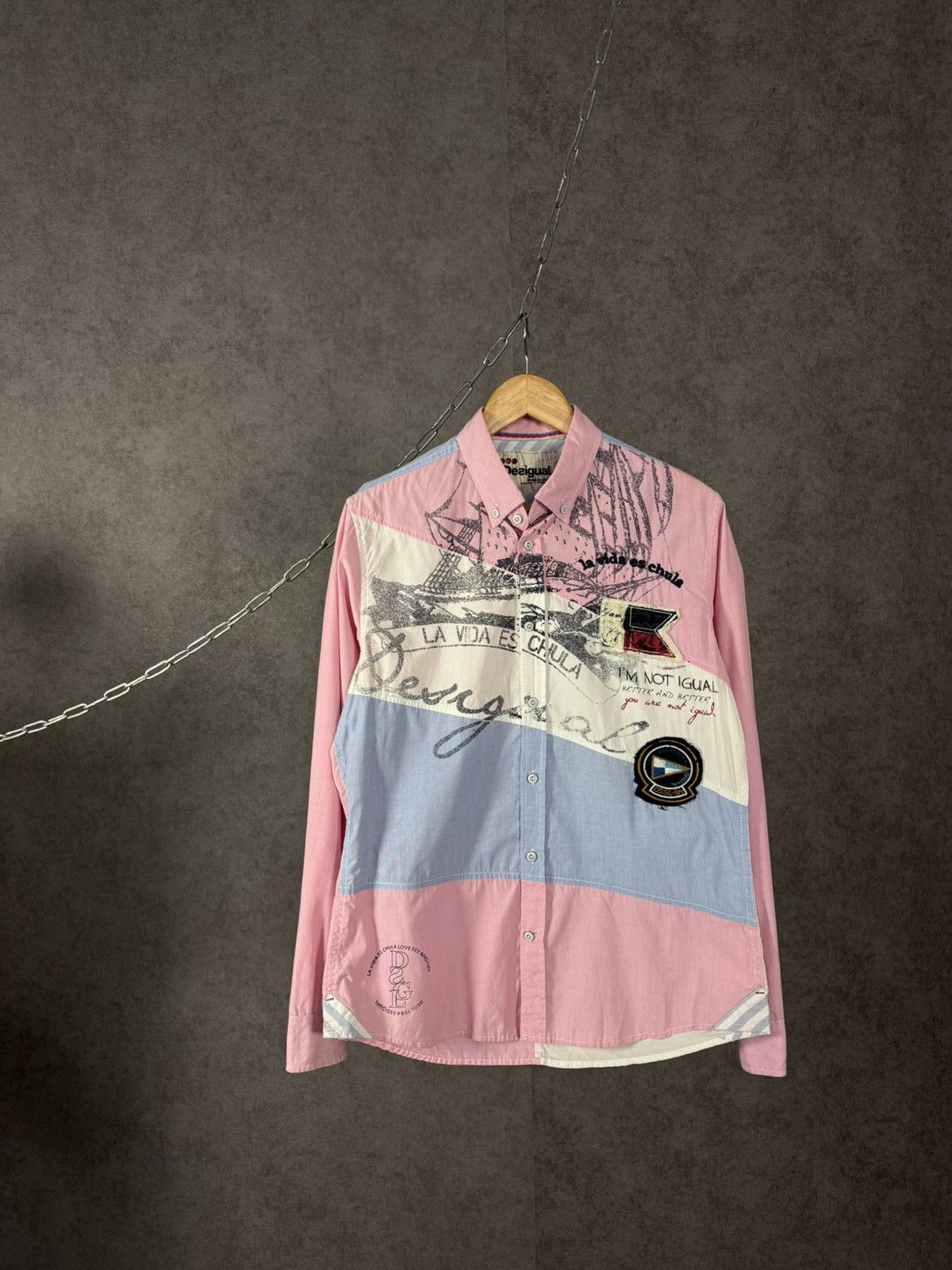 Desigual Desigual designer art crazy shirt Size US M / EU 48-50 / 2 - 1 Thumbnail
