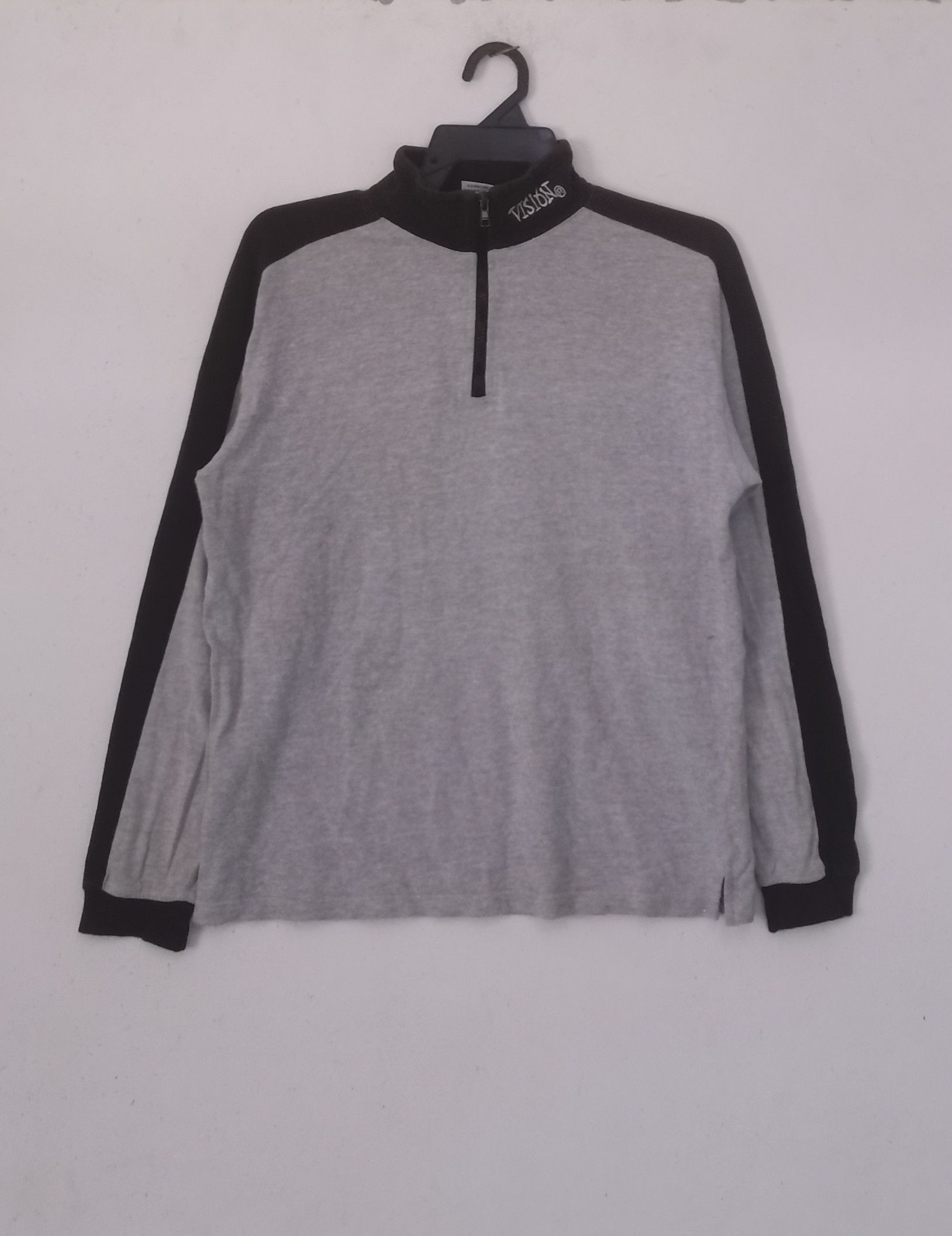 Vintage × Vision Streetwear Rare Vintage VISION StreetWear sweatshirt half zipper Size US M / EU 48-50 / 2 - 1 Thumbnail
