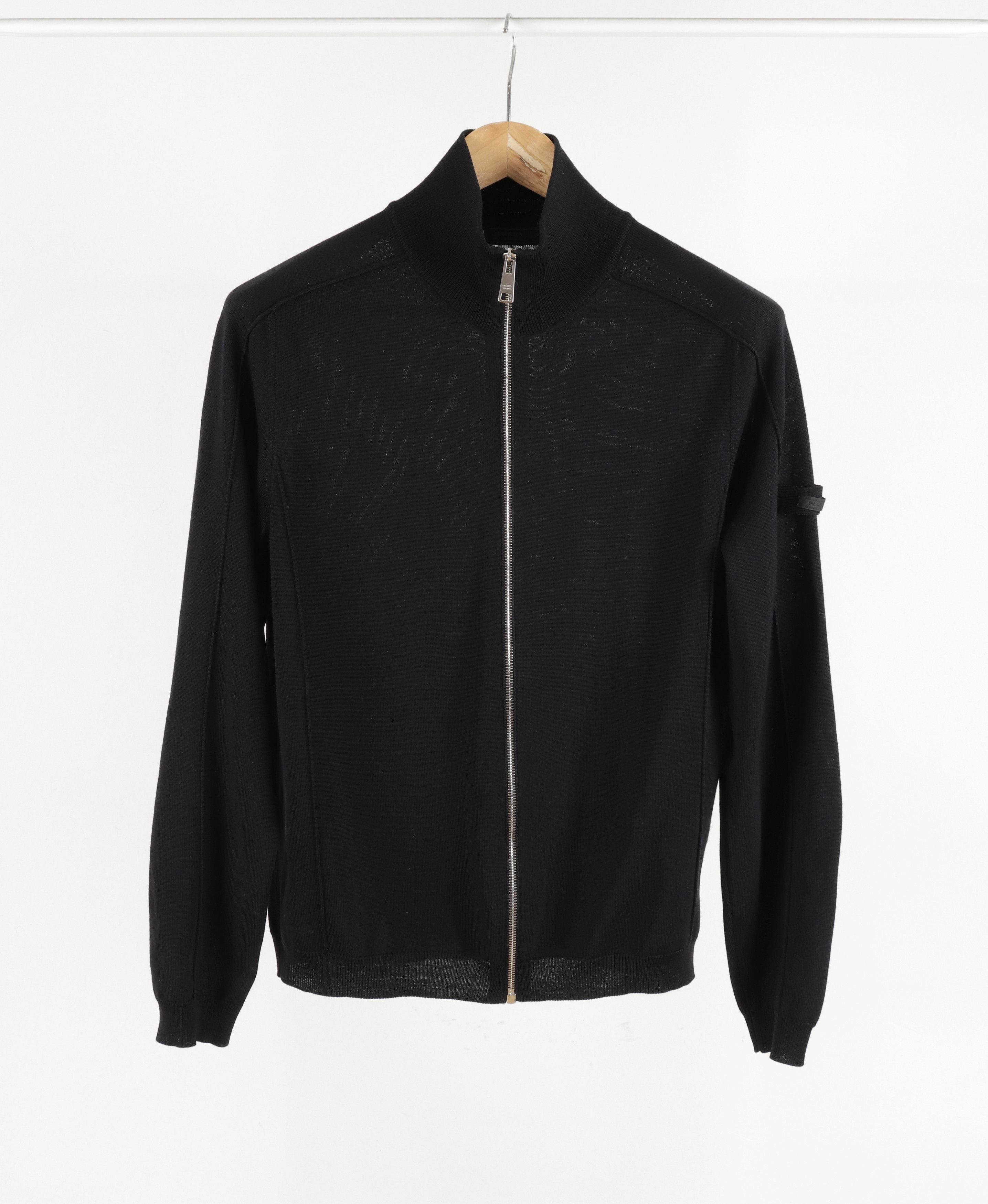 Prada PRADA Wool Black Zippered Jacket Size US S / EU 44-46 / 1 - 6 Thumbnail