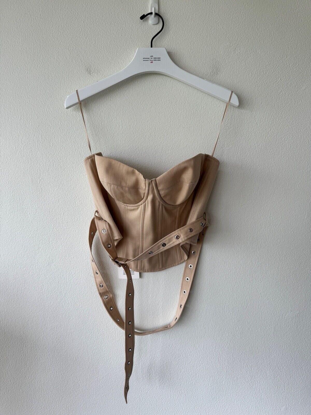 rokh new H&M HM h m Rokh Hwang 12 40 8 Wool Corset Top m beige Size M / US 6-8 / IT 42-44 - 1 Thumbnail