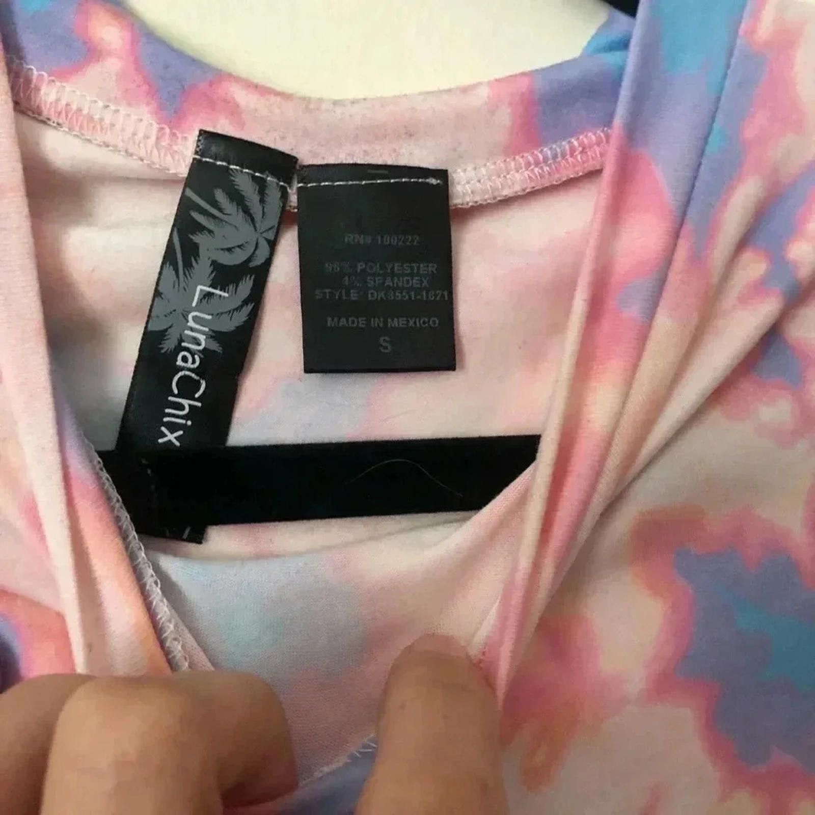 Designer Tie-dye crop top never worn Size S / US 4 / IT 40 - 3 Thumbnail