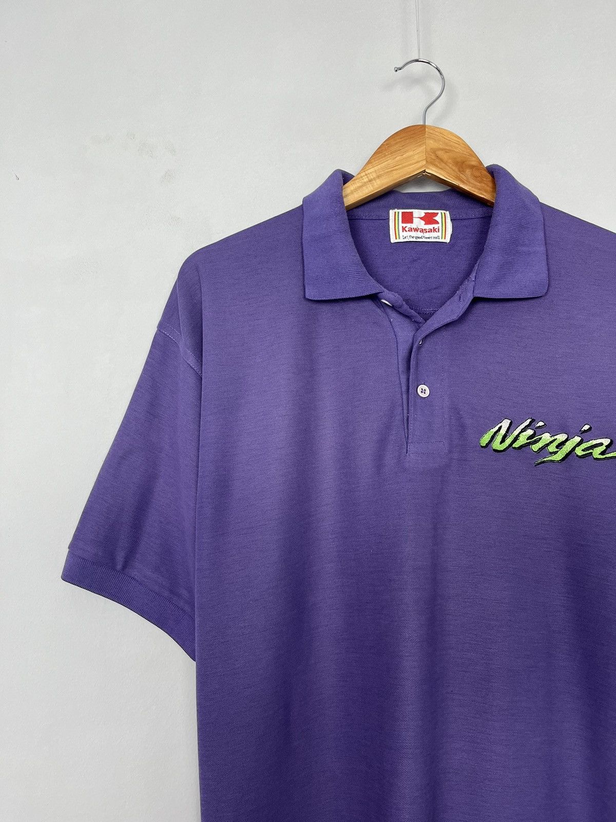 Vintage Kawasaki Ninja Vintage Y2K Racing Moto Polo Size US L / EU 52-54 / 3 - 2 Thumbnail