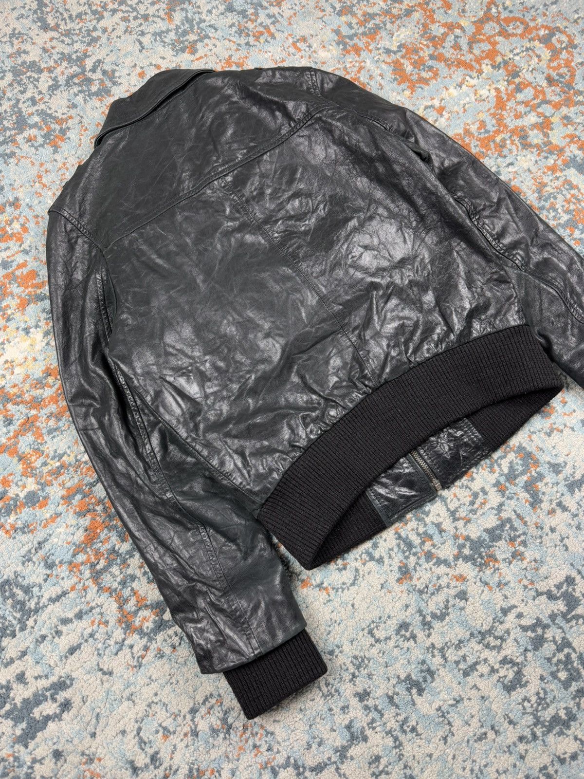 Vintage Vintage 90s hElium real leather bomber biker jacket Size US XS / EU 42 / 0 - 4 Thumbnail