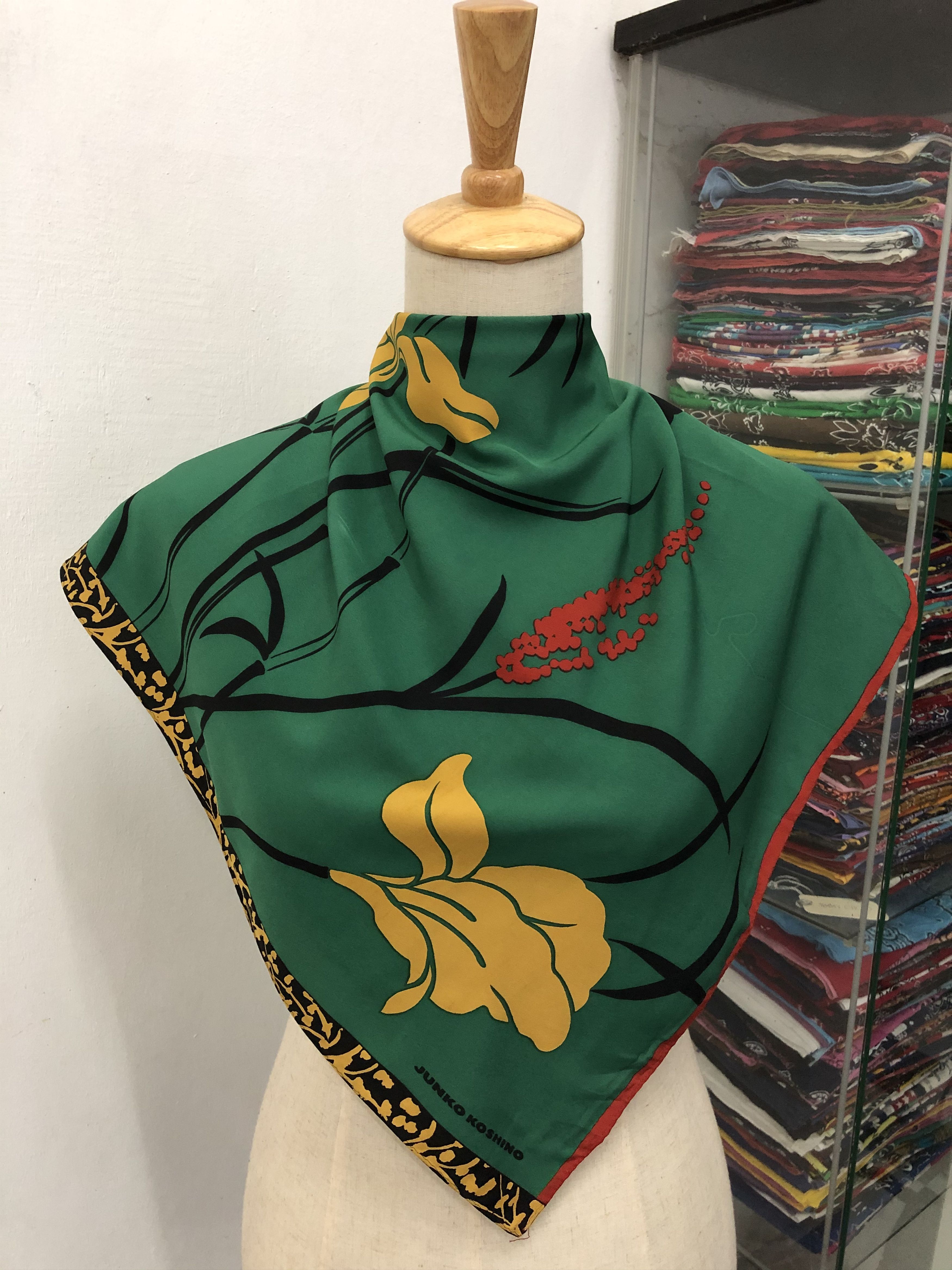 Vintage Vintage Junko Koshino Silk Scarf Size ONE SIZE - 1 Thumbnail