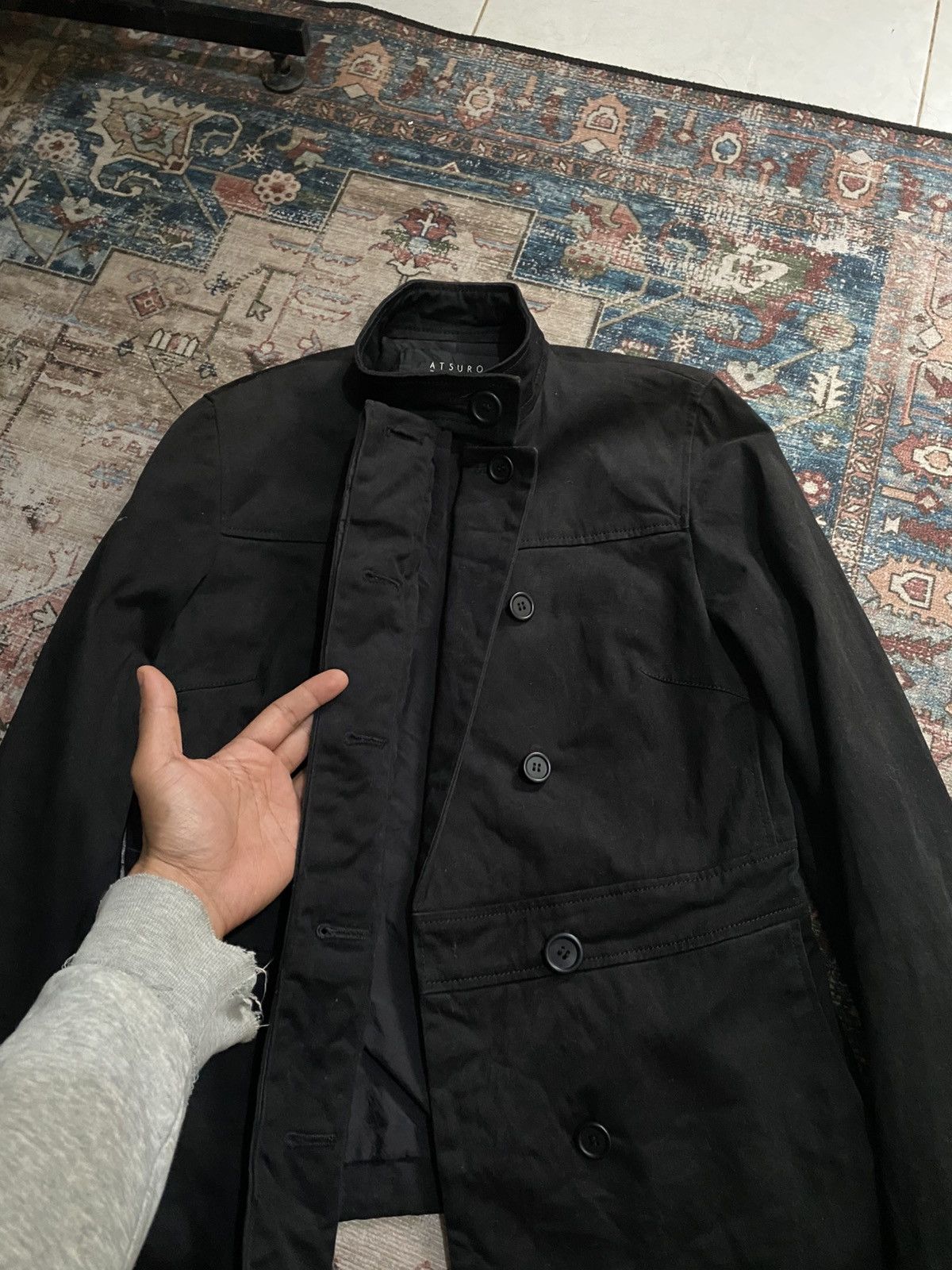 ATSURO TAYAMA Atsuro Tayama "SAMPLE" blck blazer Size S / US 4 / IT 40 - 2 Thumbnail