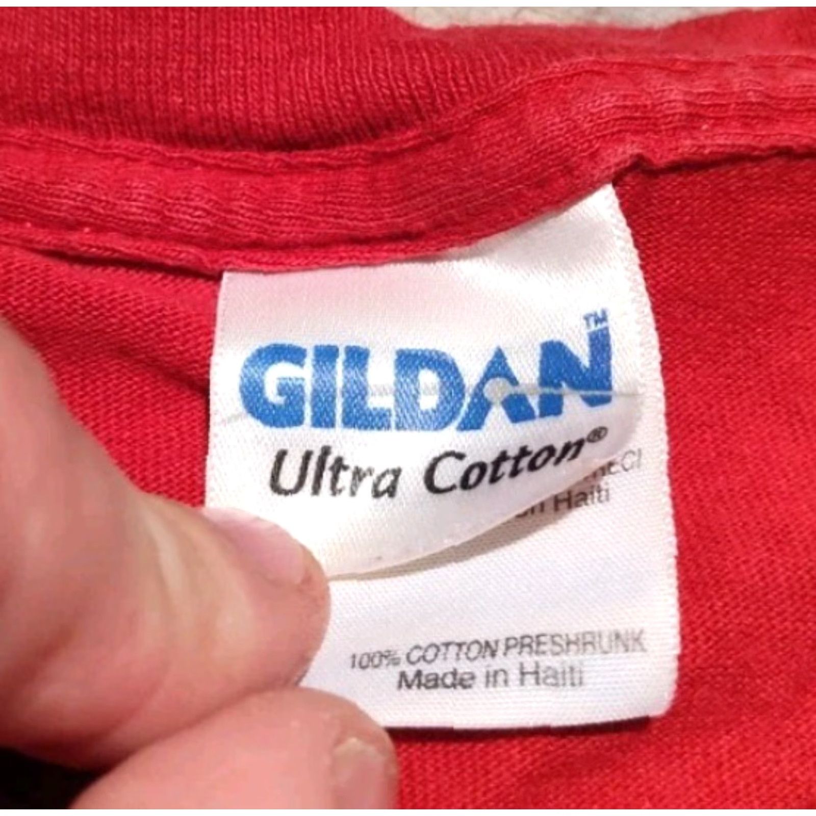 Gildan VINTAGE Gildan Men's T-Shirt Large Red ESPN Sportscenter 90s Y2K Double-Sided Graphic Print Size US L / EU 52-54 / 3 - 4 Thumbnail