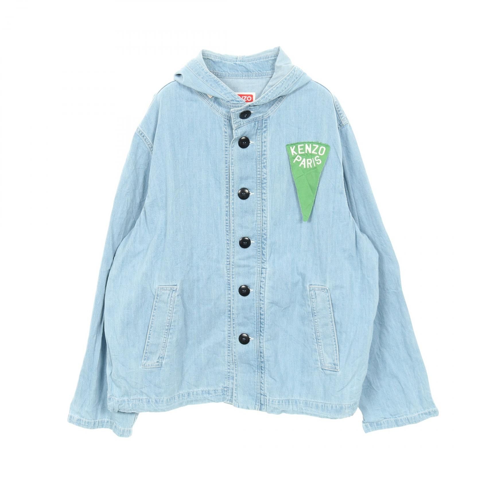 Kenzo Kenzo Kenzo SAILOR DENIM PARKA Cotton Jacket Textile Outerwear DUTY FREE for USA Size ONE SIZE - 1 Thumbnail