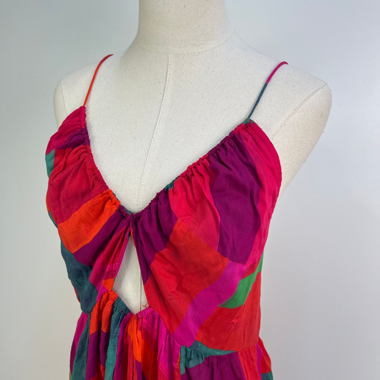 Anthropologie Anthropologie Alani Maxi Cover-Up Red Dress Size XXL / US 16-18 / IT 52-54 - 2 Thumbnail