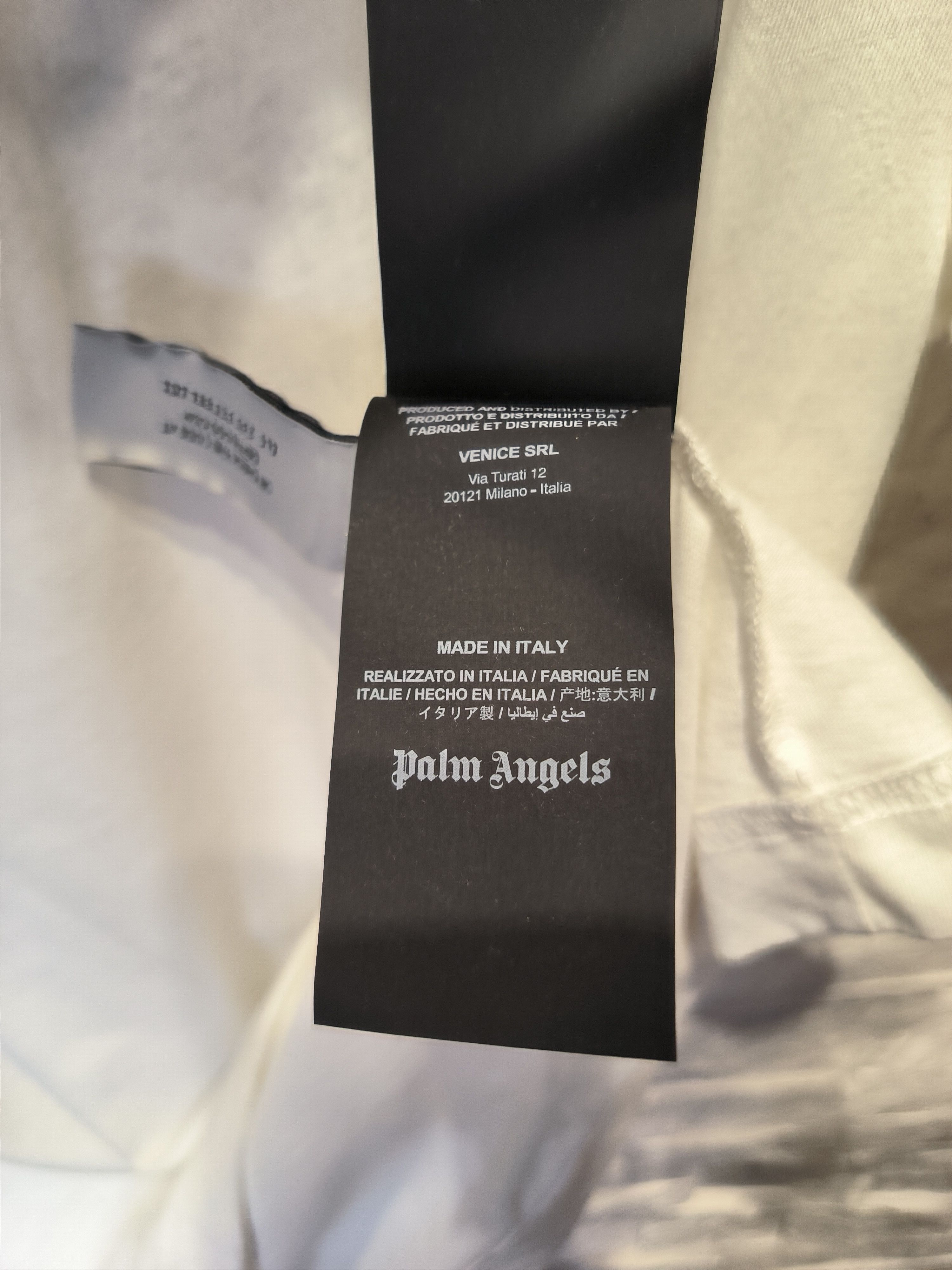 Palm Angels Palm Angels T-Shirt Parrot Big Logo Tee White Distressed Size US S / EU 44-46 / 1 - 6 Thumbnail
