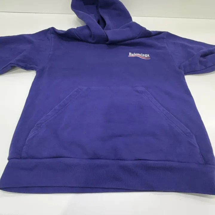 Balenciaga Balenciaga Balenciaga Kids Logo Hoodie in Blue -2507 Size US M / EU 48-50 / 2 - 5 Thumbnail