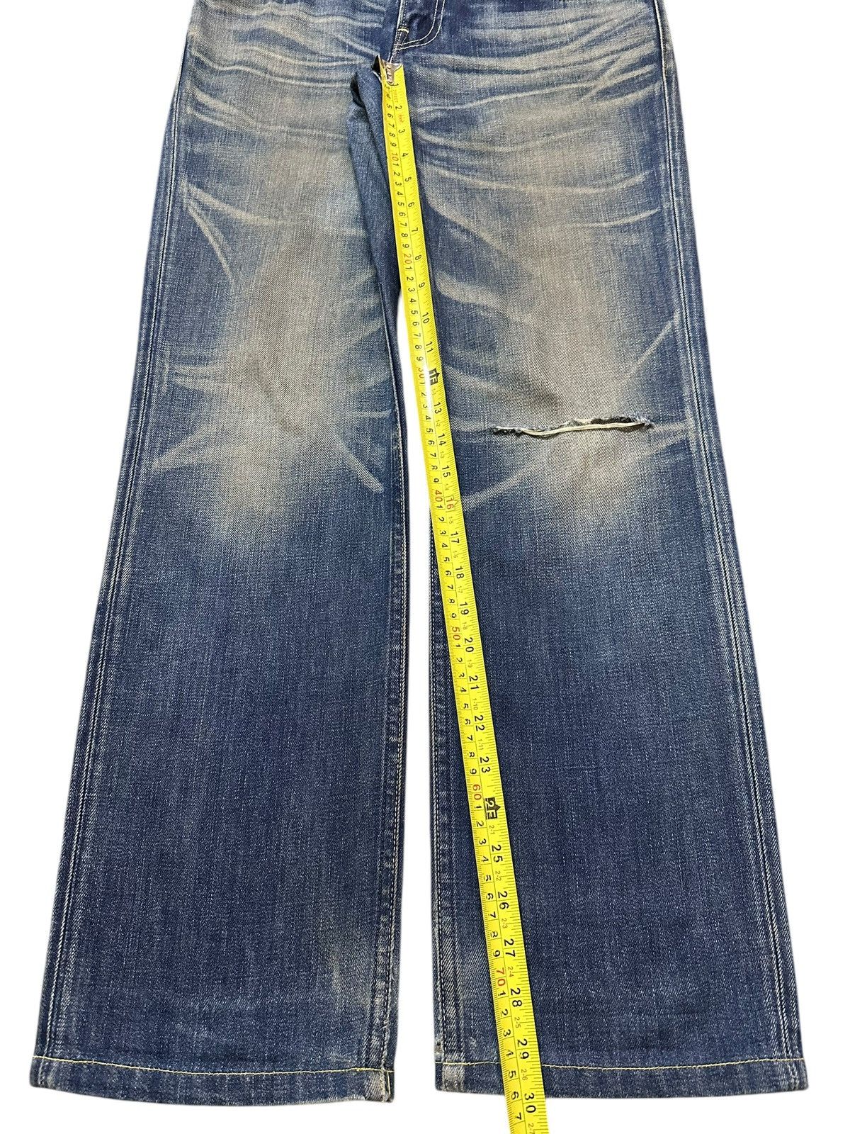 Levi's Vintage Levis 502 Mud Faded Wash Distress Style Loose Jeans Size US 31 - 14 Thumbnail