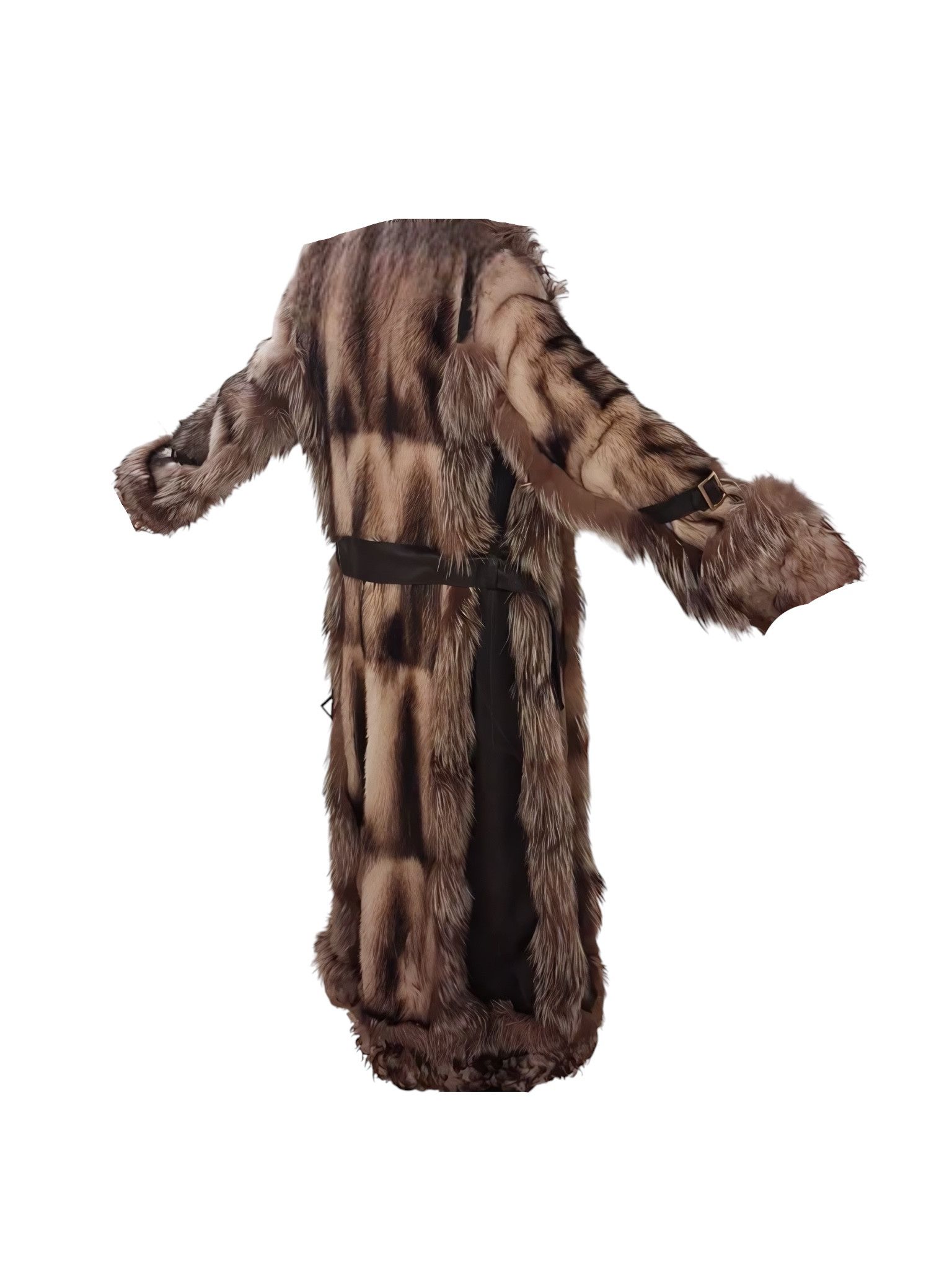Dolce & Gabbana F/W 2001 RUNWAY POLECAT FUR CALF LENGTH COAT Size S / US 4 / IT 40 - 4 Thumbnail