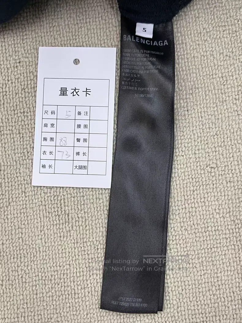 Balenciaga Balenciaga Zippered Raglan Sleeve Oversized Hooded Long Sl Size US XXL / EU 58 / 5 - 2 Thumbnail