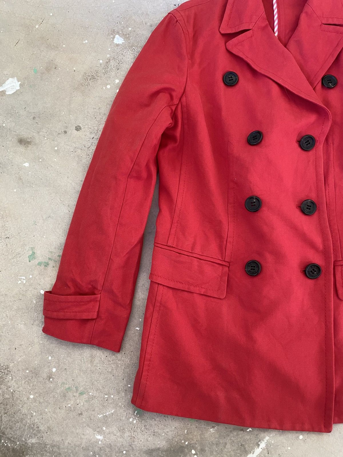 Lanvin Lanvin Sport Red Double Breasted Peacoat Size S / US 4 / IT 40 - 4 Thumbnail