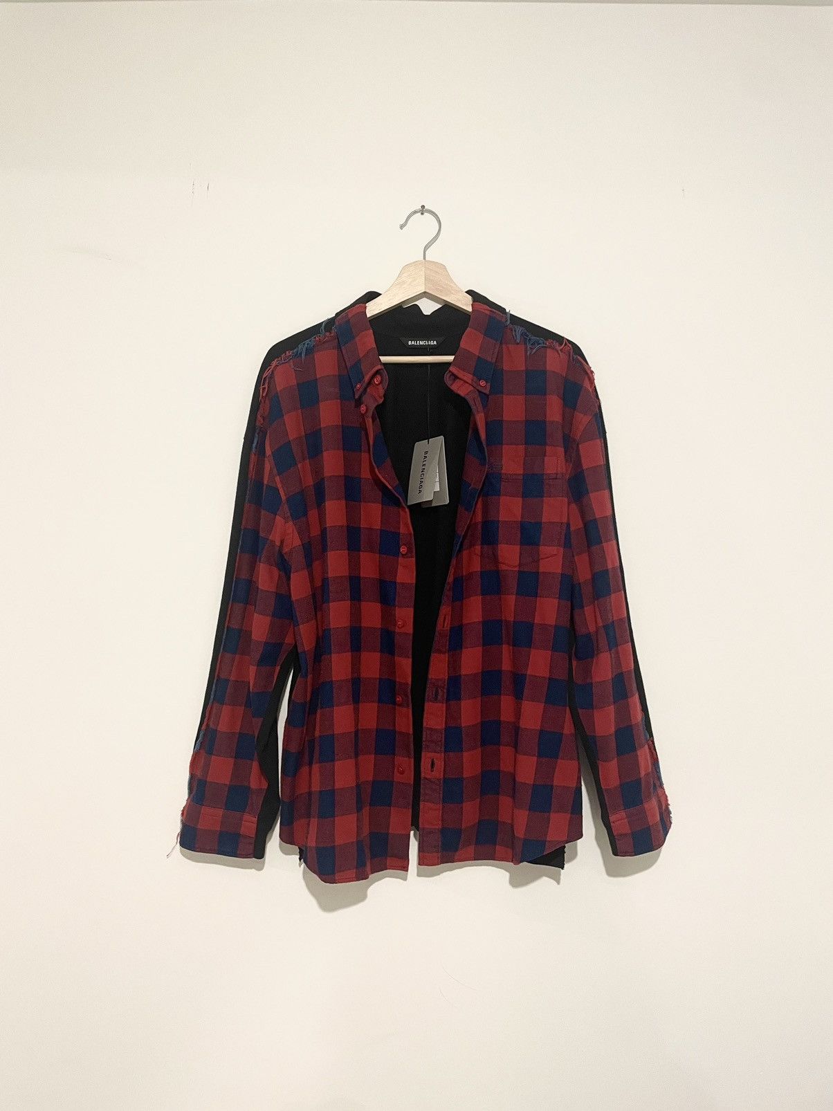 Balenciaga Balenciaga Half Shirt Half Polo Size US S / EU 44-46 / 1 - 1 Thumbnail