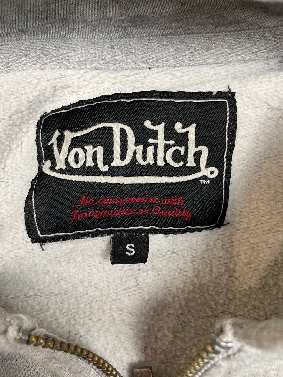 Von Dutch Von Dutch Men Cotton Hoodie Zip Grey Size S Size US S / EU 44-46 / 1 - 4 Thumbnail