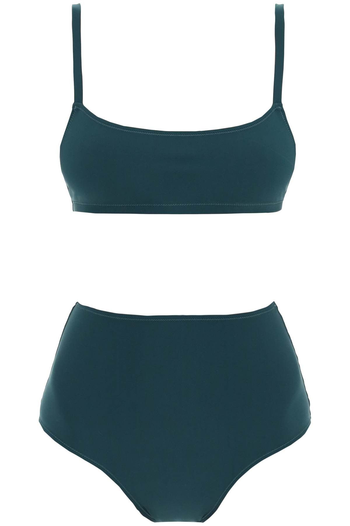 image of Lido Eleven High Waist Bikini Set in Indian Jade, Women's (Size Large)