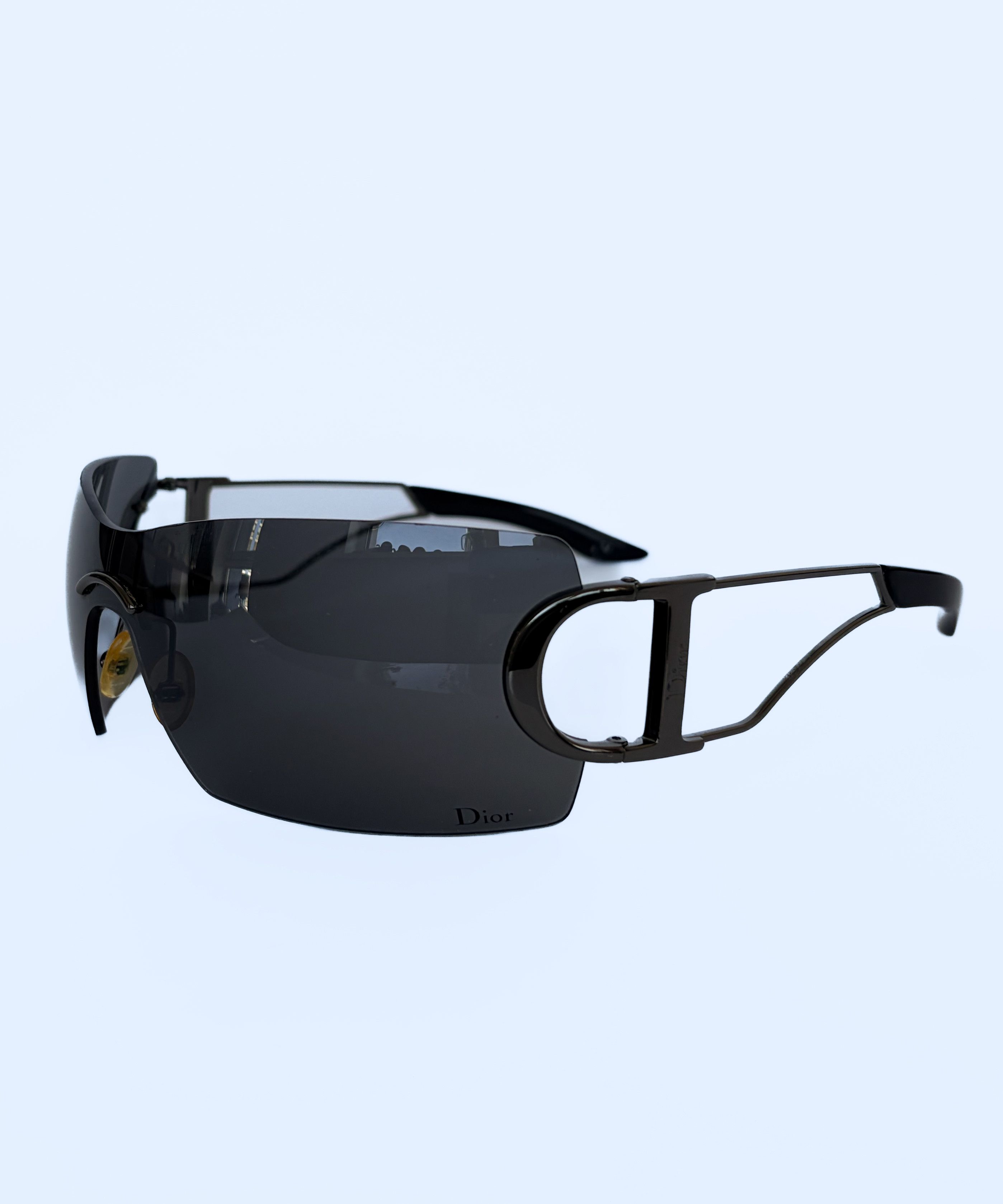 Dior DIOR Sunglasses Diorly 1 Metal Logo Shield Dark Size ONE SIZE - 4 Thumbnail
