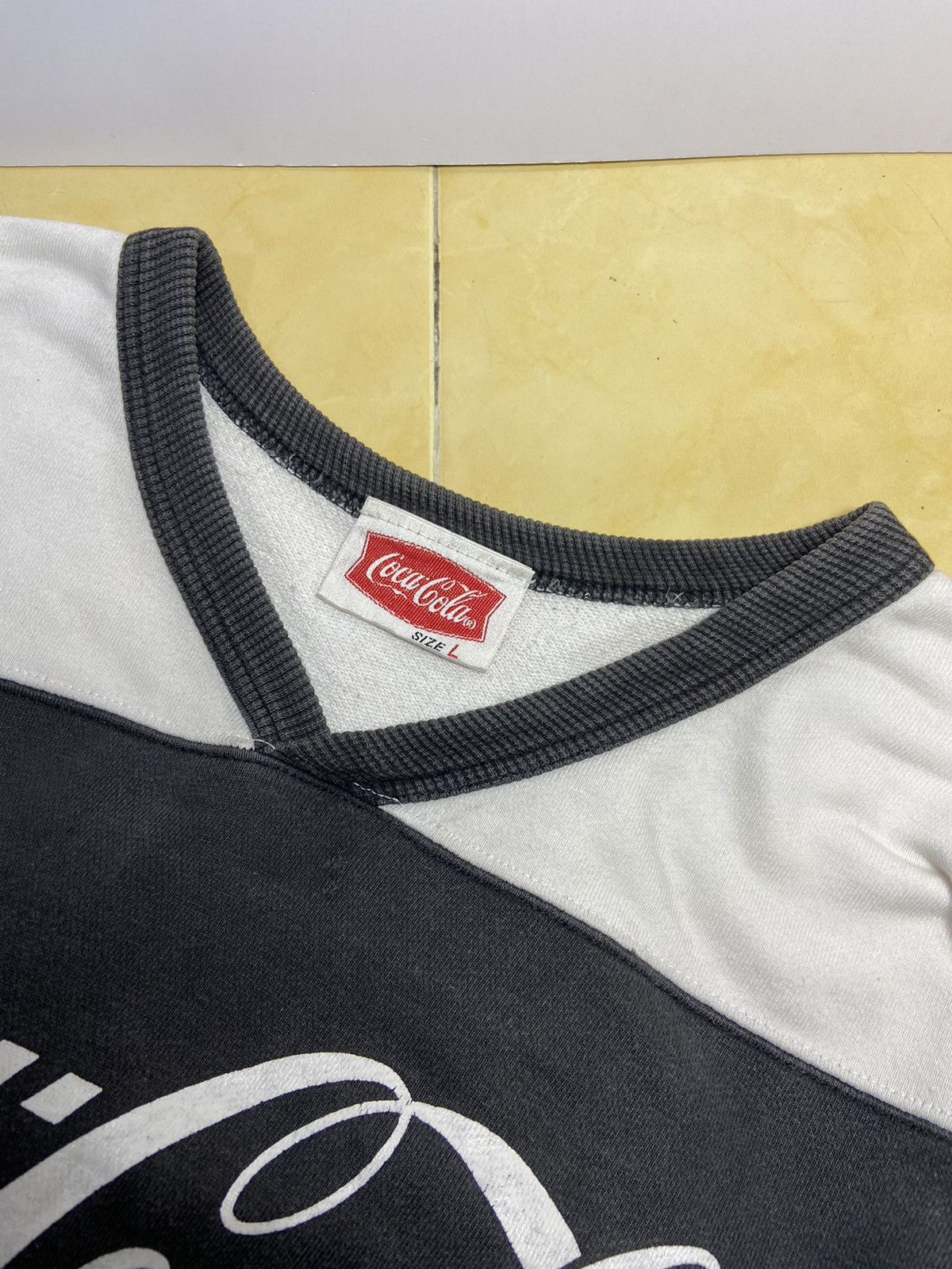 Coca Cola COCA-COLA 1994 VINTAGE BLACK WHITE SWEATSHIRT Size US L / EU 52-54 / 3 - 10 Thumbnail
