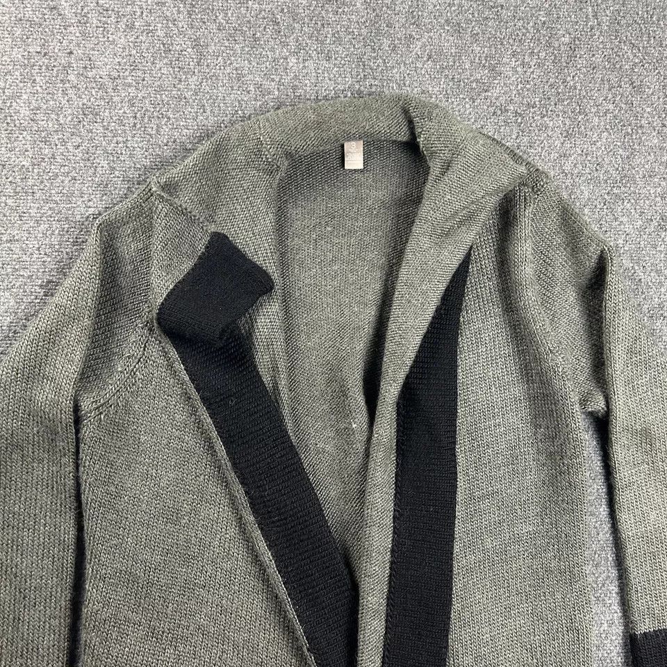 Chicos Chico's Cardigan Womens 3 Gray Chunky Acrylic Wool Alpaca Size XS / US 0-2 / IT 36-38 - 2 Thumbnail