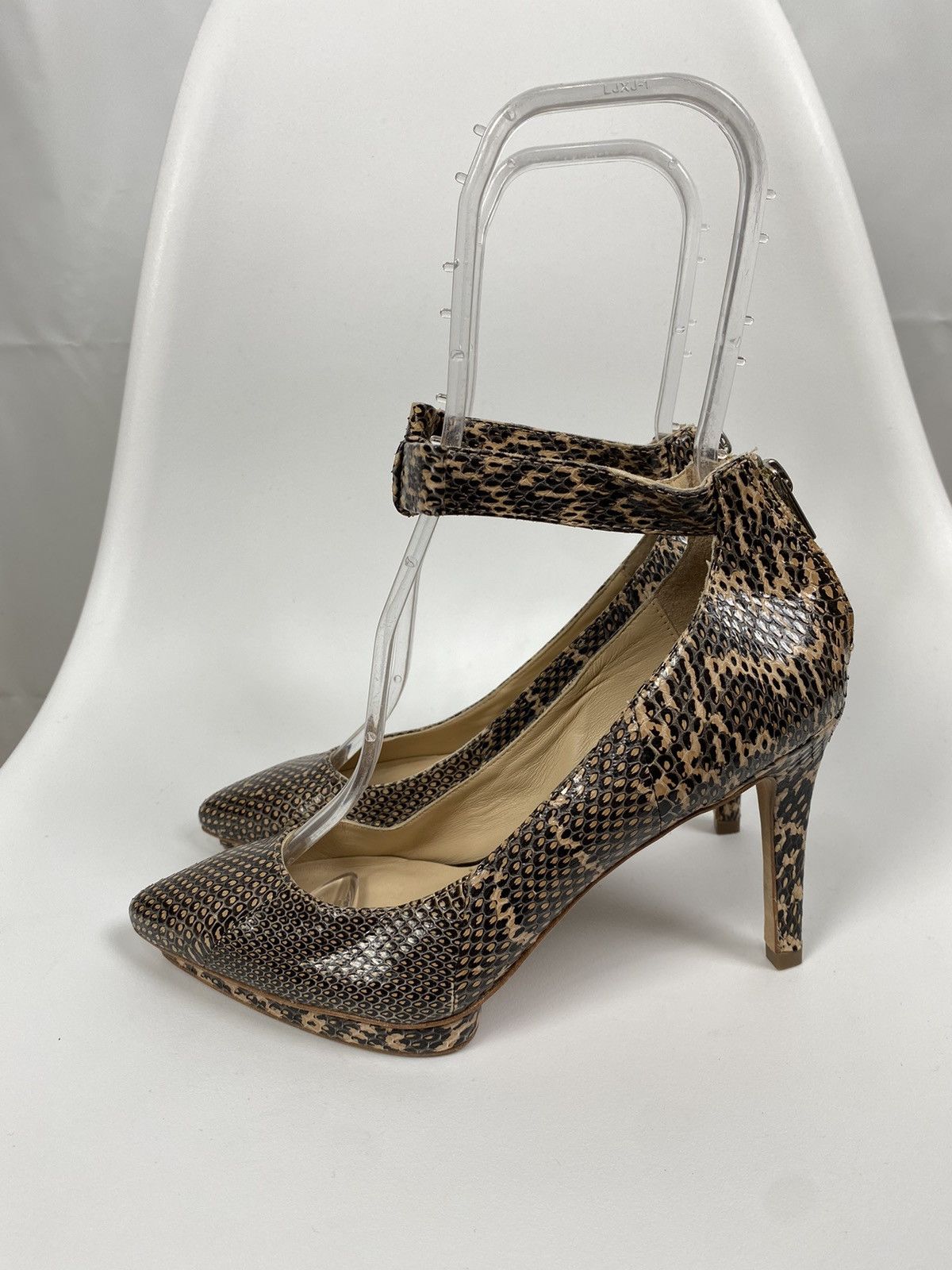 Loeffler Randall Loeffler Randall Snake Skin Leather Heels size US 7 Size US 7 / IT 37 - 4 Thumbnail