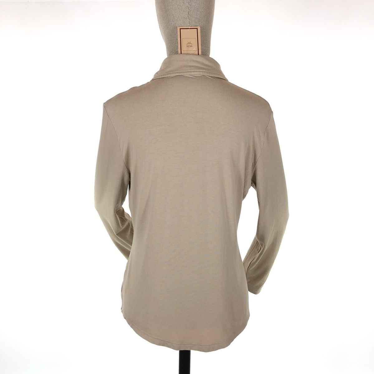 MCM BNWT Vintage MCM Italy Logo Viscose Long Sleeve Top Henley Polo T-Shirt Size S / US 4 / IT 40 - 4 Thumbnail
