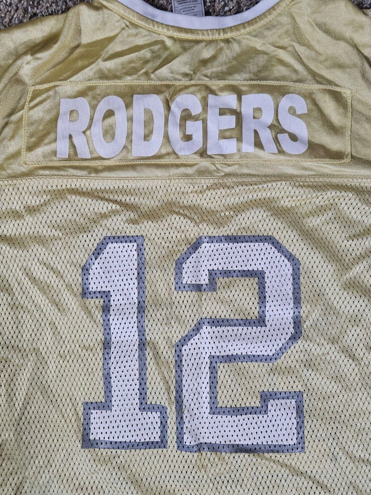 Reebok Aaron Rodgers #12 NFL Reebok RBK Jersey Gold Women's 2XL Size XXL / US 16-18 / IT 52-54 - 7 Thumbnail