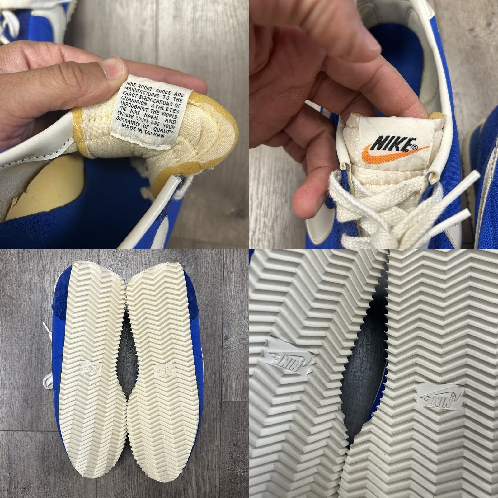 Nike VINTAGE Nike Cortez Blue Made In Taiwan 1980s NBC Sports 10.5 Mens Size US 11 / EU 44 - 11 Thumbnail