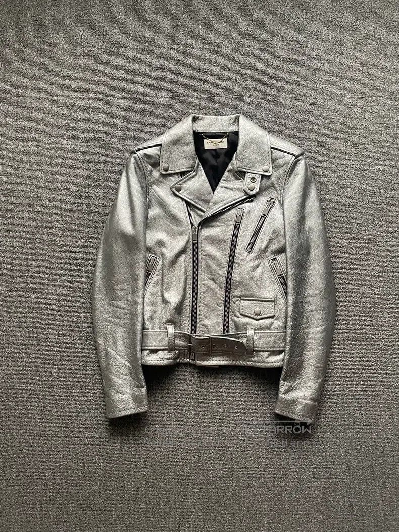 Saint Laurent Paris Saint Laurent Paris Leather Jacket Size XS / US 0-2 / IT 36-38 - 1 Thumbnail