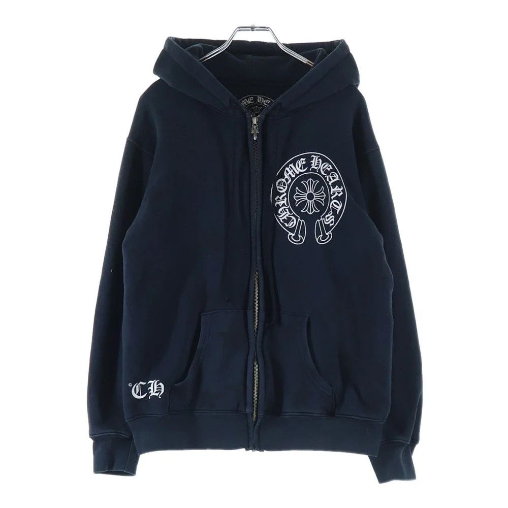 Chrome Hearts Chrome Hearts Horseshoe Thermal Zip Hoodie size M Size US M / EU 48-50 / 2 - 1 Thumbnail