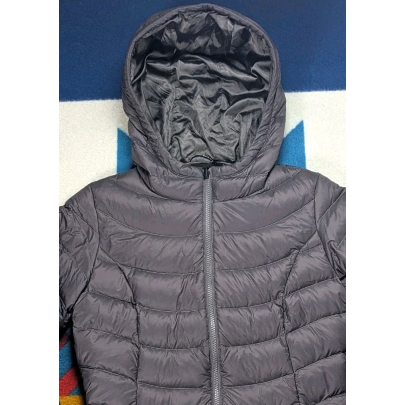 The North Face The North Face Hooded Puffer Jacket Women's Small Gray Insulated 550 Down Parka Jenae Size S / US 4 / IT 40 - 2 Thumbnail
