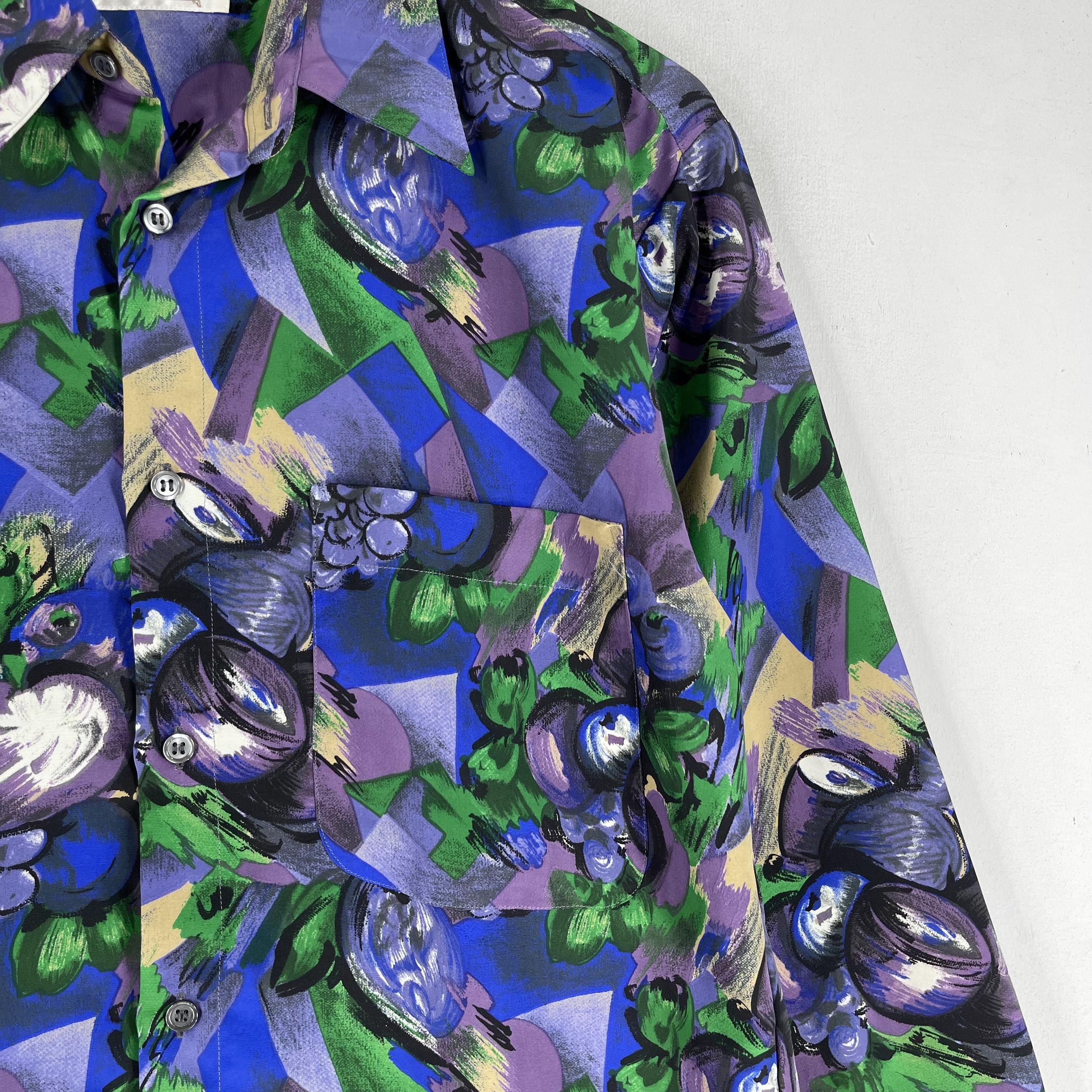 Japanese Brand × Vintage Vintage Pop Art Psychobilly Artwork Baroque Polyester Shirt Size US M / EU 48-50 / 2 - 3 Thumbnail