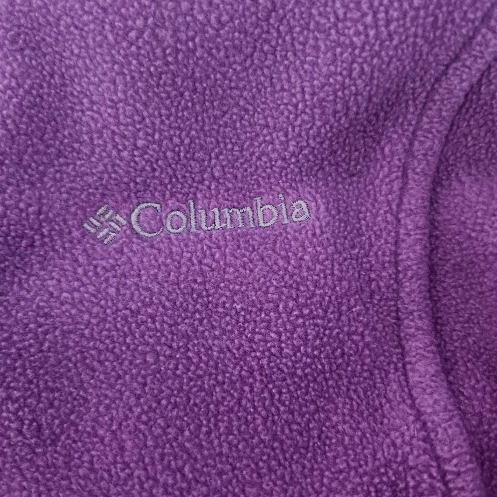 Vintage Columbia Jacket Womens Medium Purple Fleece Full Zip Casual Outdoor Hiking Size M / US 6-8 / IT 42-44 - 3 Thumbnail