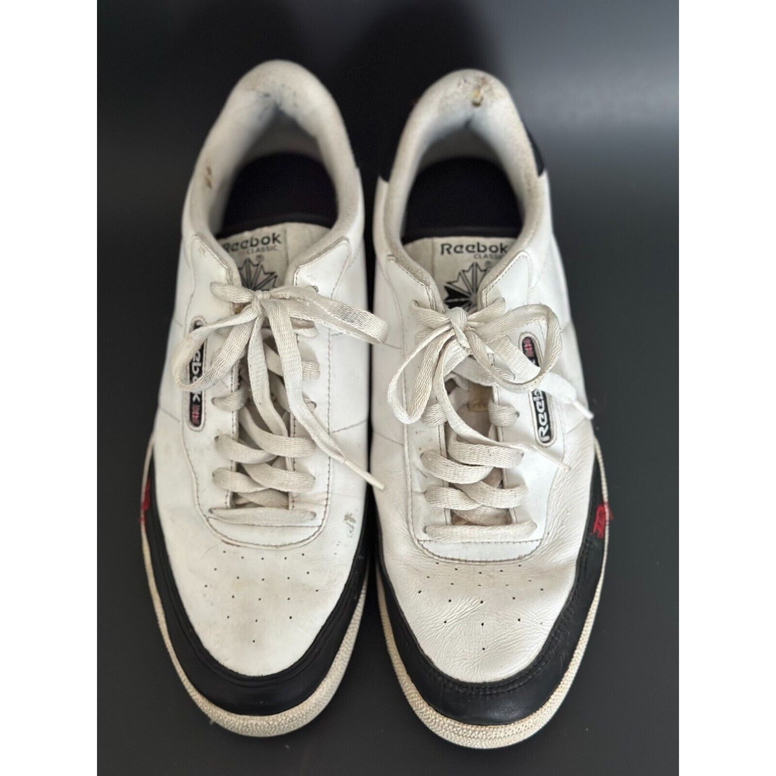 Reebok REEBOK "soulja" Classic White Leather w/Blue Mens Sz10 *RARE Size US 10 / EU 43 - 2 Thumbnail