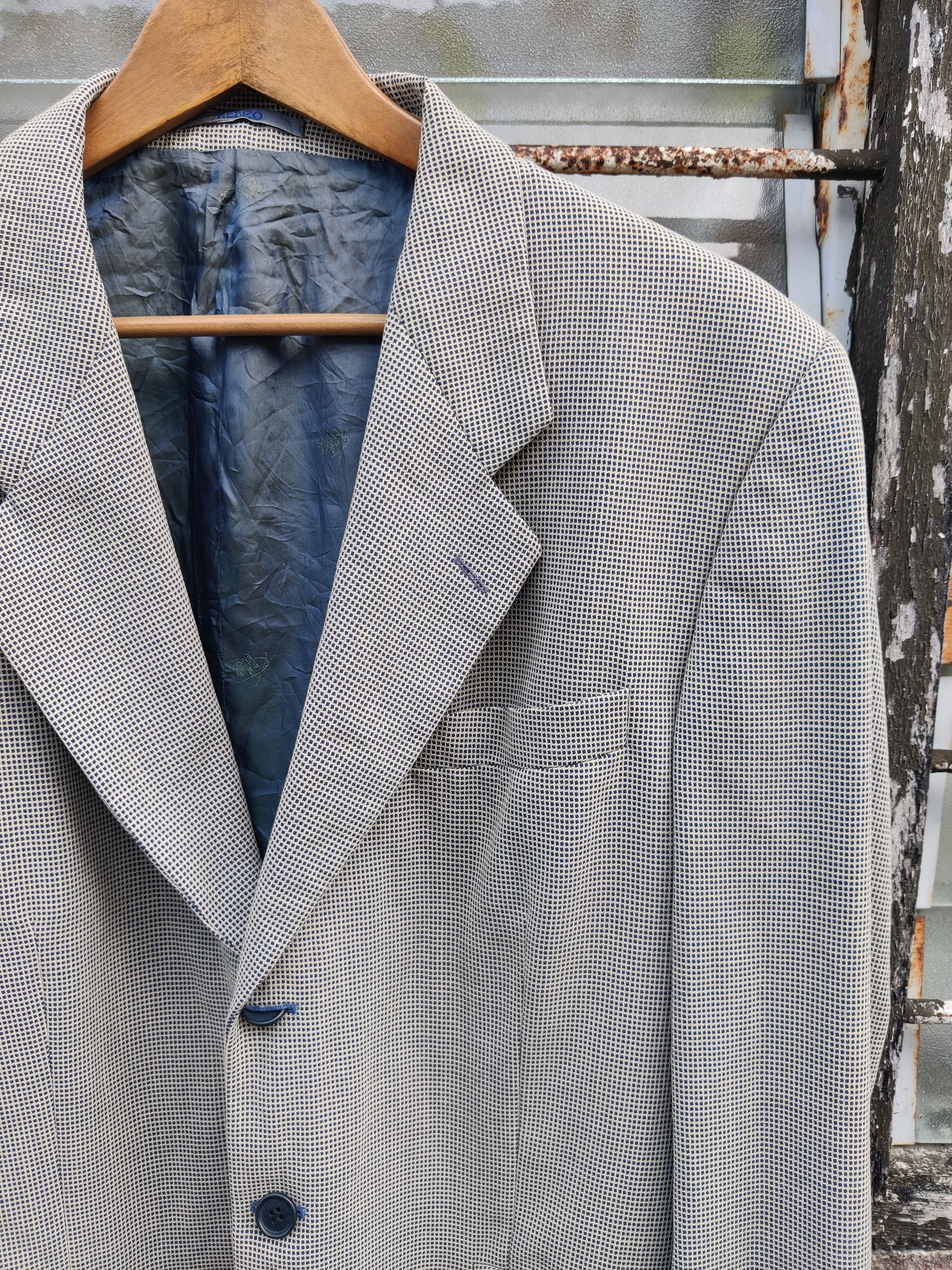 Kenzo Vintage Kenzo Homme Barrymore Checkers Wool Coat Jacket Size US M / EU 48-50 / 2 - 3 Thumbnail