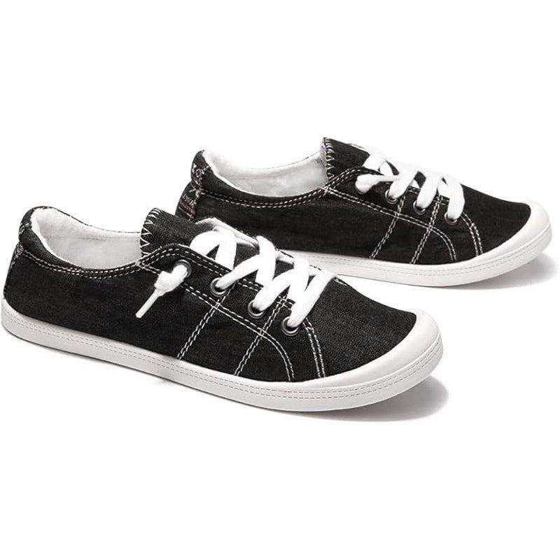 Other Beneker Womens Size 10 Black Canvas Low Top Sneakers Size US 10 / IT 40 - 5 Thumbnail