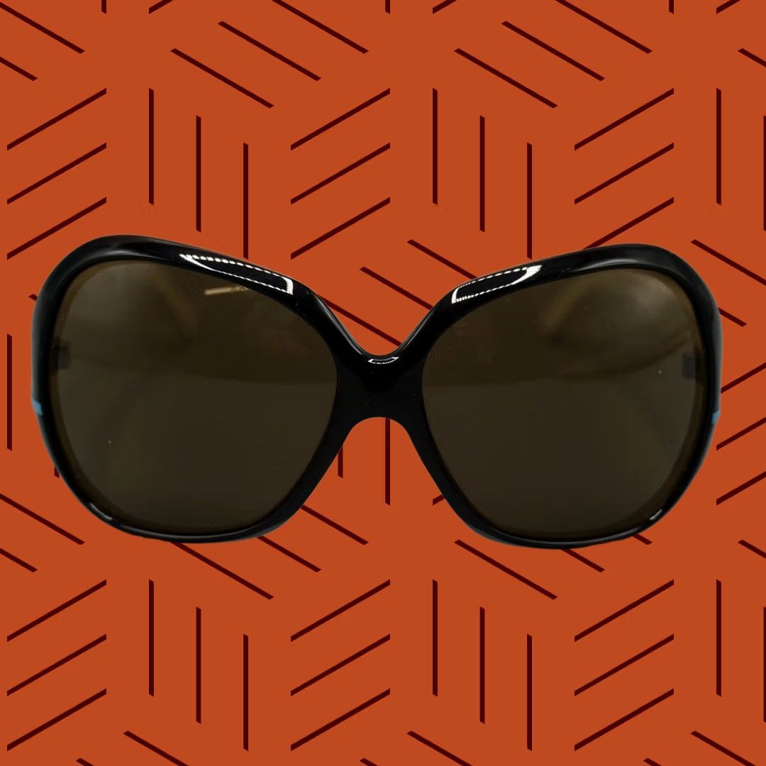 Burton VINTAGE Anon Paparazzi Women's Oversized Sunglasses Brown White Blue Burton Snow Size ONE SIZE - 1 Thumbnail